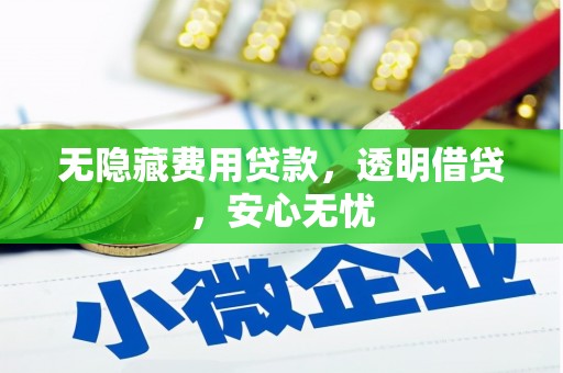 铜锣无隐藏费用贷款，透明借贷，安心无忧