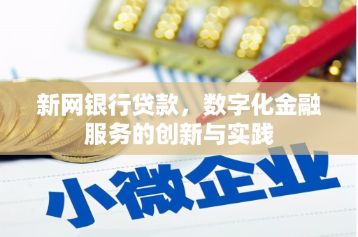 铜锣新网银行贷款，数字化金融服务的创新与实践