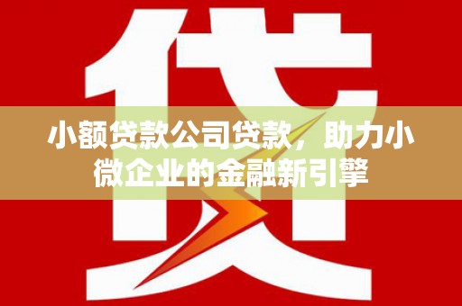 铜锣小额贷款公司贷款，助力小微企业的金融新引擎