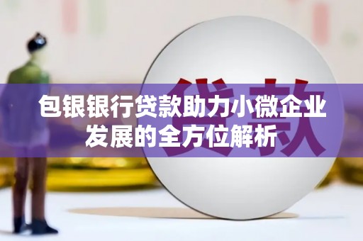 铜锣包银银行贷款助力小微企业发展的全方位解析