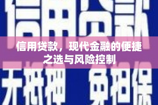 铜锣信用贷款，现代金融的便捷之选与风险控制