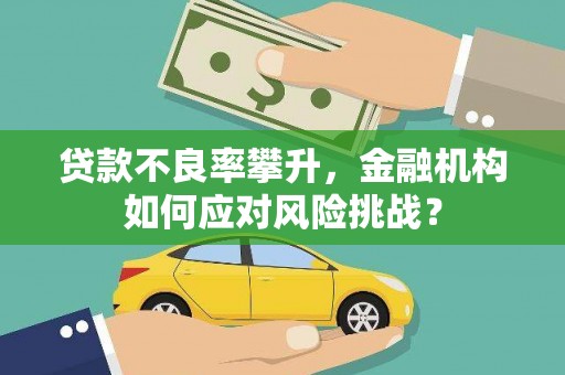 铜锣贷款不良率攀升，金融机构如何应对风险挑战？