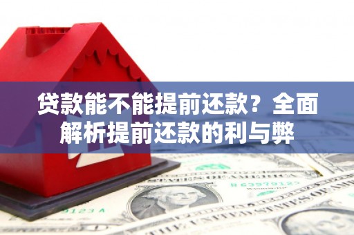 铜锣贷款能不能提前还款？全面解析提前还款的利与弊