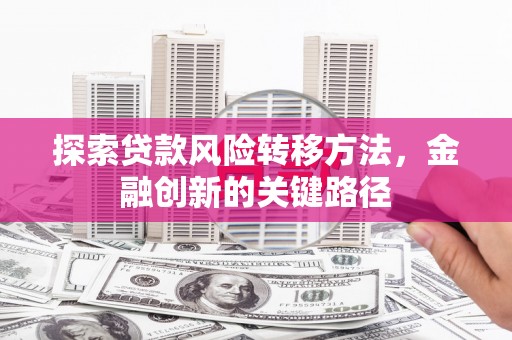 铜锣探索贷款风险转移方法，金融创新的关键路径