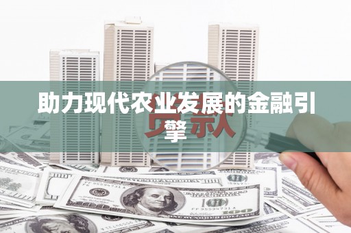 铜锣助力现代农业发展的金融引擎