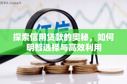 铜锣探索信用贷款的奥秘，如何明智选择与高效利用